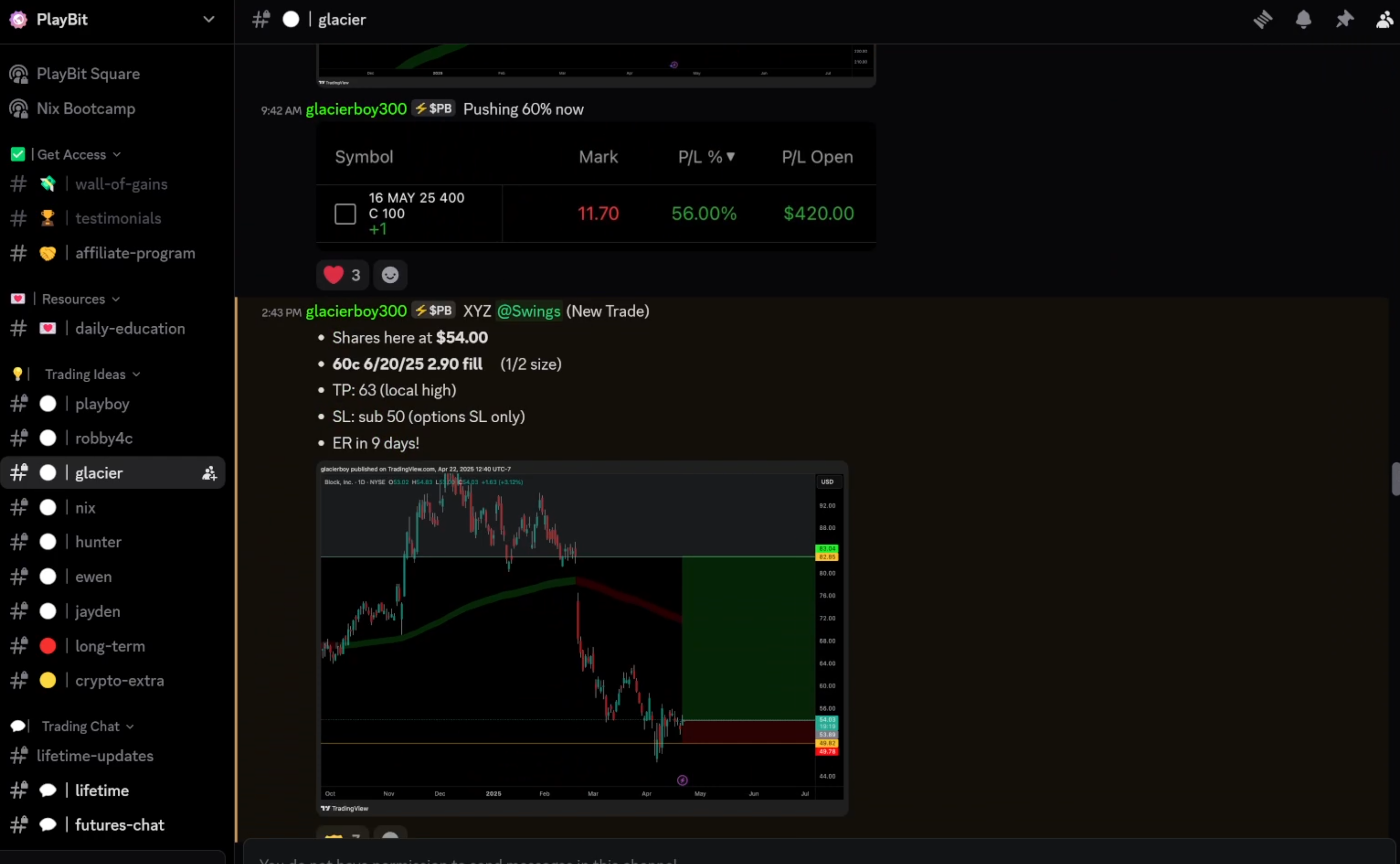 Glacier Signal Example